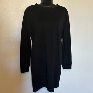 Elegant Black Long Sleeve Dress